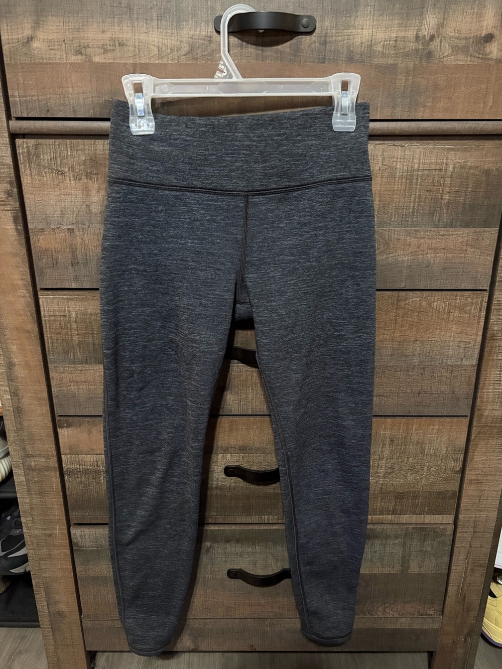 Athleta Charcoal Fleece Altitude Tight Leggings